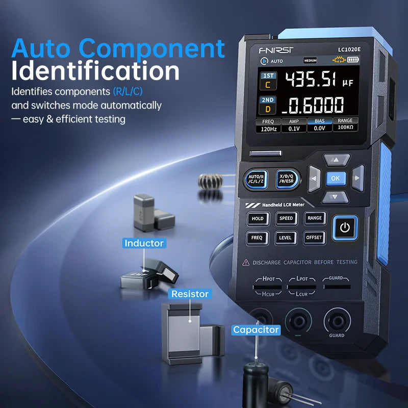 FNIRSI LC1020E Precision Smart Analyzer Tool, Supports Auto Measurement and Sorting of Electronic Components
