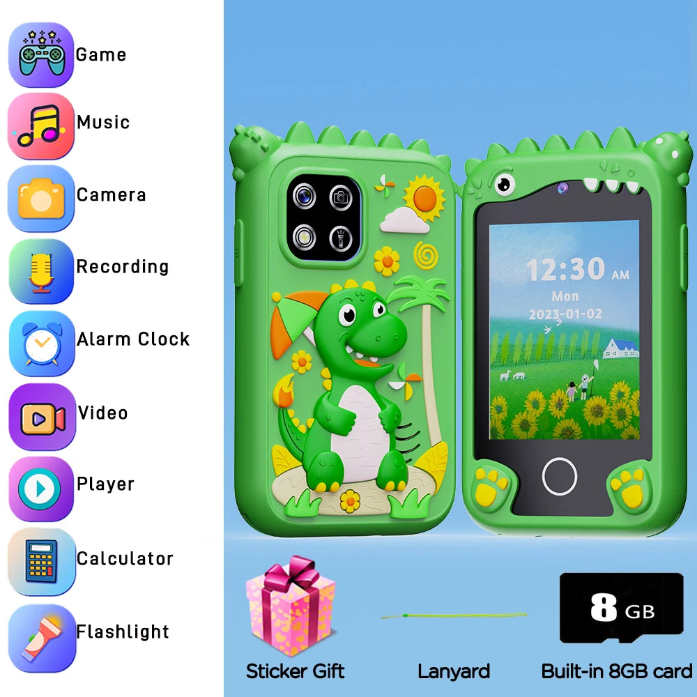 Kids Smart Phone Toy TouchScreen Unicorn Baby Mobile MP3 Music Player Digital Camera Educational Toys Girls Boys Birthday Gifts