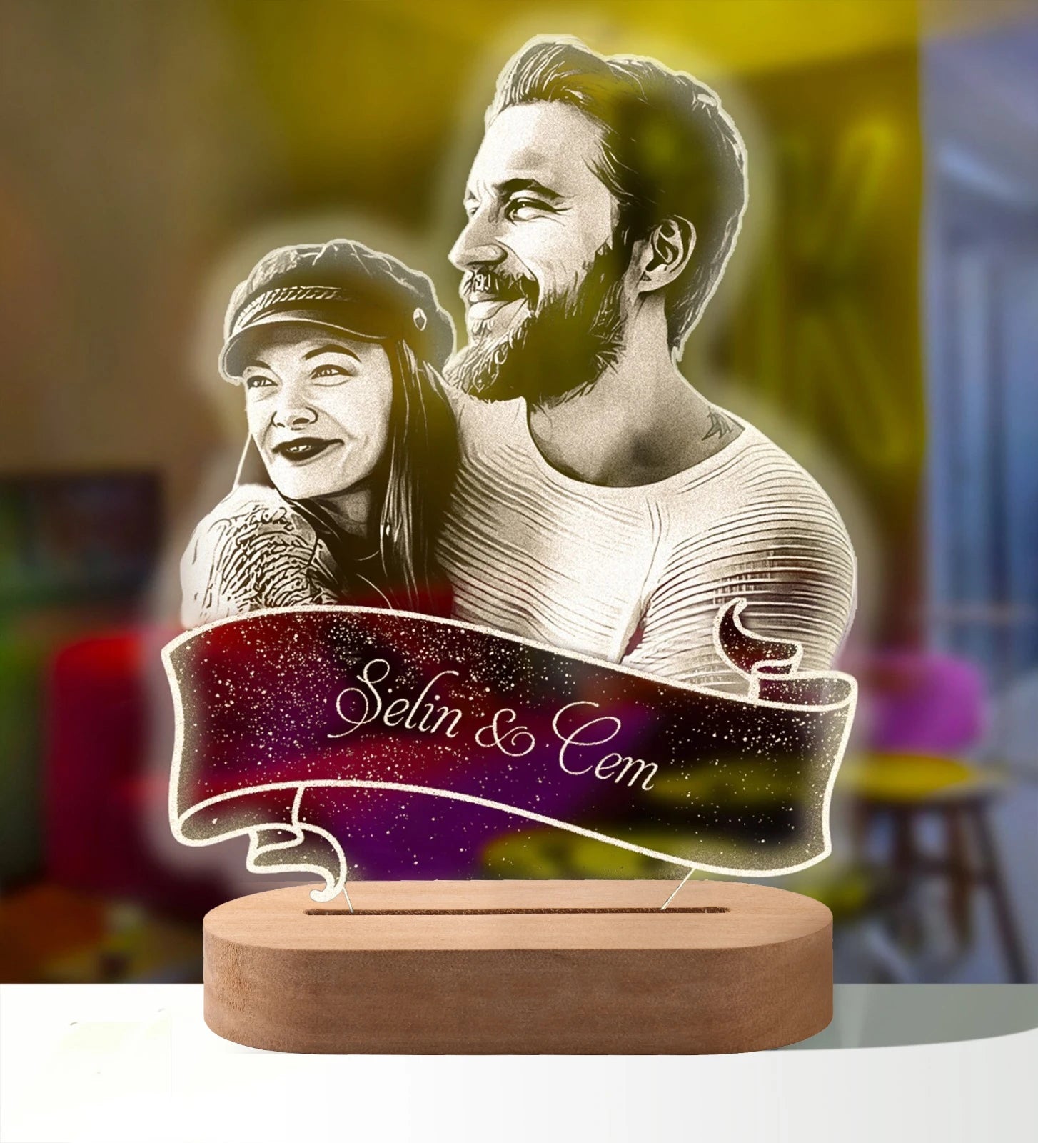 Personalized Photo Gift 3D Lamp Custom Photo Night Light For Wedding Birthday Anniversary Valentines day Personalized Gifts