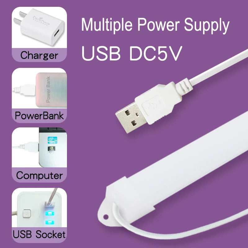 Desk light Magnetic reading lamp USB Dormitory LED Night lighting Eye protection tube cabinet Mirror Student Office study table