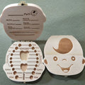 1pc-Baby Tooth Box Spanish Wooden Kids Milk Teeth Organizer Storage Boys Girls Baby Souvenirs Gifts Keepsakes