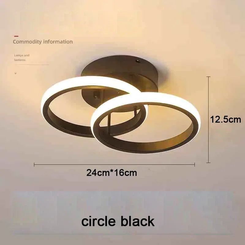 Modern LED Aisle Ceiling Lights Nodic Home Lighting Led Surface Mounted for Bedroom Living Room Corridor Light 3-color lighting