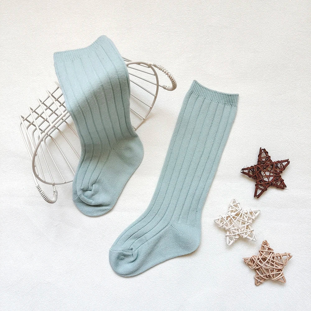 New Baby Stockings Spanish Boys And Girls Cotton Sock Long Soft Striped Children's Knee High Socks Kids School Uniform Socken