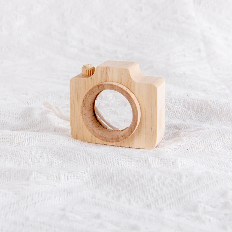 Baby Wood Colorful Camera Kaleidoscope Toys for Children Rainbow Wooden Toys for Children Kids Learning Early Educational Game