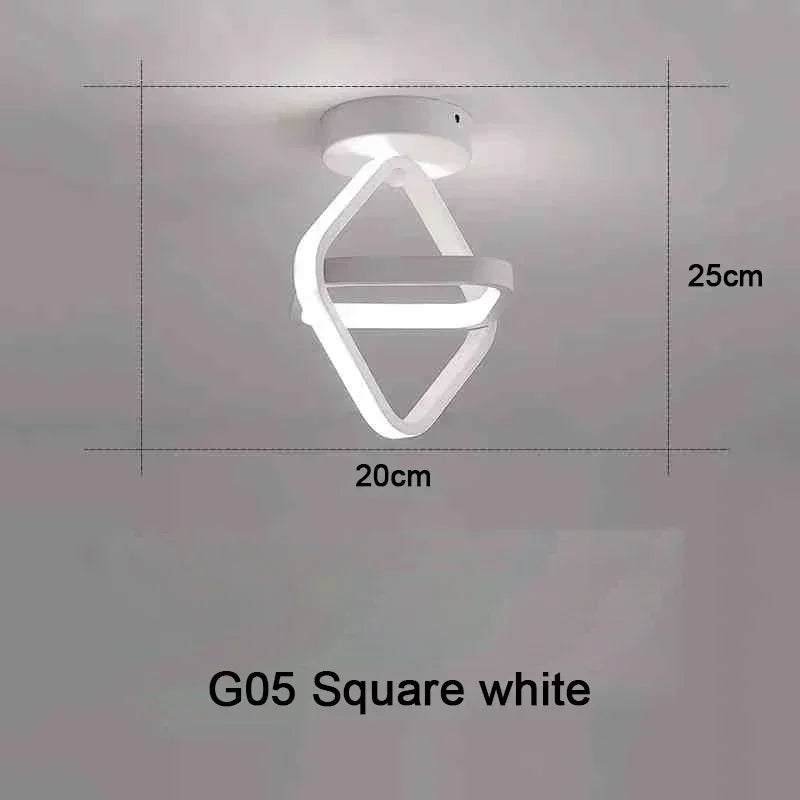 Modern LED Aisle Ceiling Lights Nodic Home Lighting Led Surface Mounted for Bedroom Living Room Corridor Light 3-color lighting