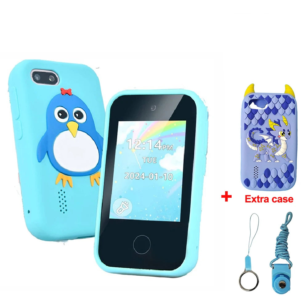Kids Smart Phone Toy TouchScreen Unicorn Baby Mobile MP3 Music Player Digital Camera Educational Toys Girls Boys Birthday Gifts