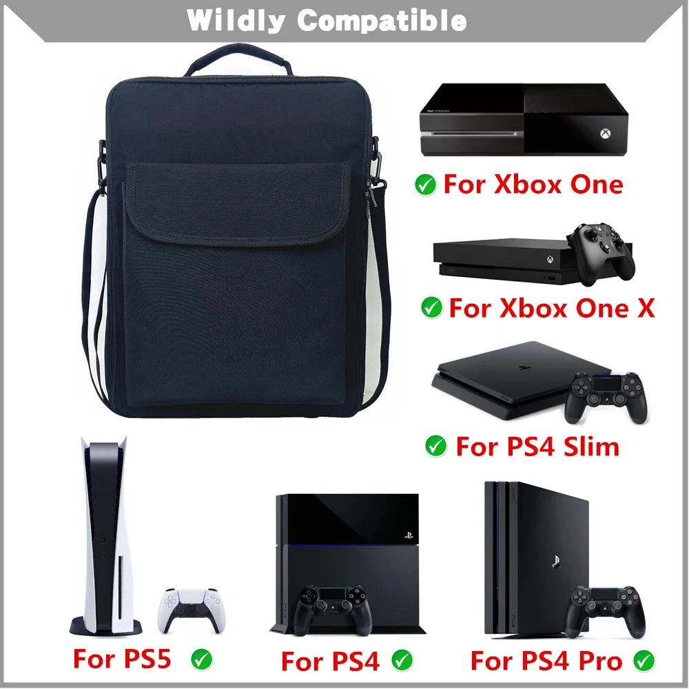 Portable PS5 Travel Carrying Case Storage Bag Handbag Shoulder Bag Backpack for Playstation 5 Game Console Accessories
