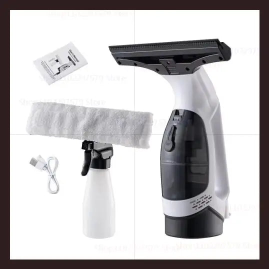 Home Cleaning Electric Window Cleaner Glass Window Cleaning Tool Car Glass Wiper Rechargeable Home Cleaning Tool with Handle