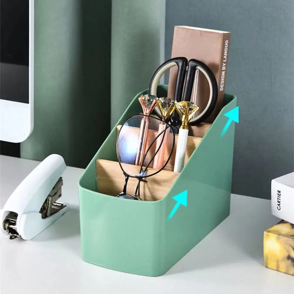 Remote Control Organizer TV Remote Holder For Table Multipurpose Desktop Storage Box Bedroom Living Room Organizer