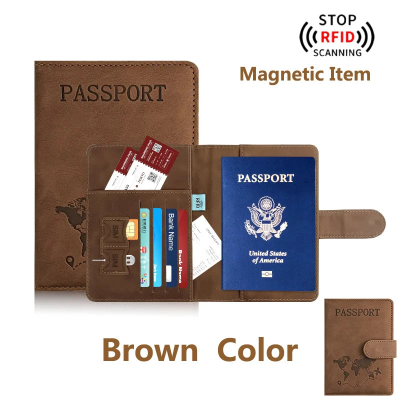 Passport Holder for Travel Essentials  Passport Wallet,Passport Book Holders for Women/Men Cover Case for Travel  Accessories
