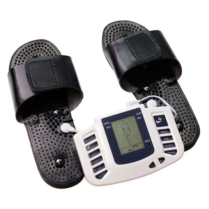TENS Pulse Body Massager Dual Channel Low-frequency Acupuncture Moxibustion Unit EMS Muscle Stimulator Pain Relief Health Care