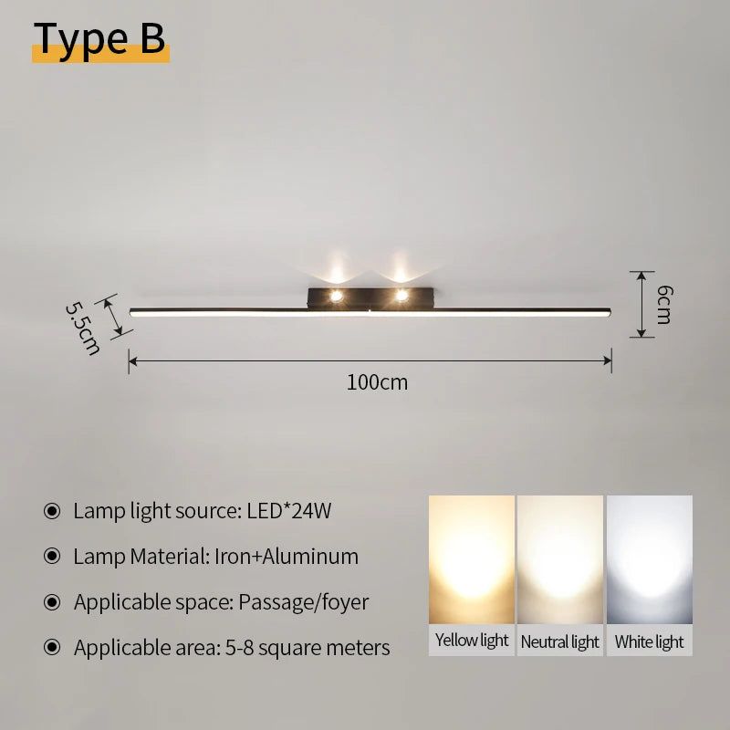 Ceiling Lamp for Living Room Home Decor Lighting Bedroom LED Ceiling Chandelier Light Modern Restaurant 3-color Variable Light
