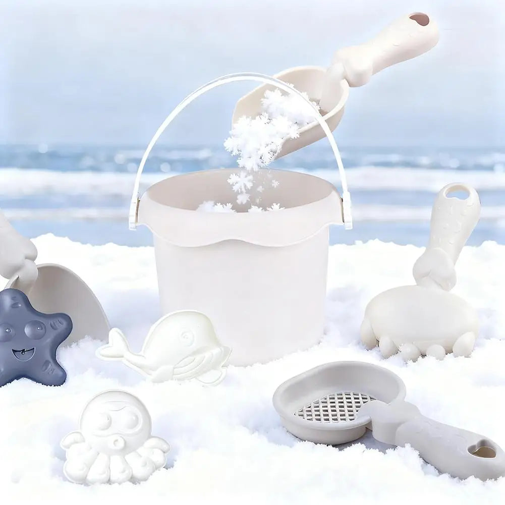 Kids Beach Toy Set Baby Sand & Water Play Kit with Bucket Shovel Rake Watering Can Summer Outdoor Sandbox Tools for Toddlers