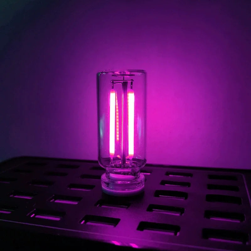 Car USB Night Light Touch Dimmable LED Filament Lamp Portable Lighting Plug and Play Decorative Atmosphere Light for Car Bedroom