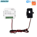 Smart WiFi Digital Energy Meter 80A with CT Clamp Sensor App Real-time Monitor Power Consumption AC100-240V  Work with Tuya