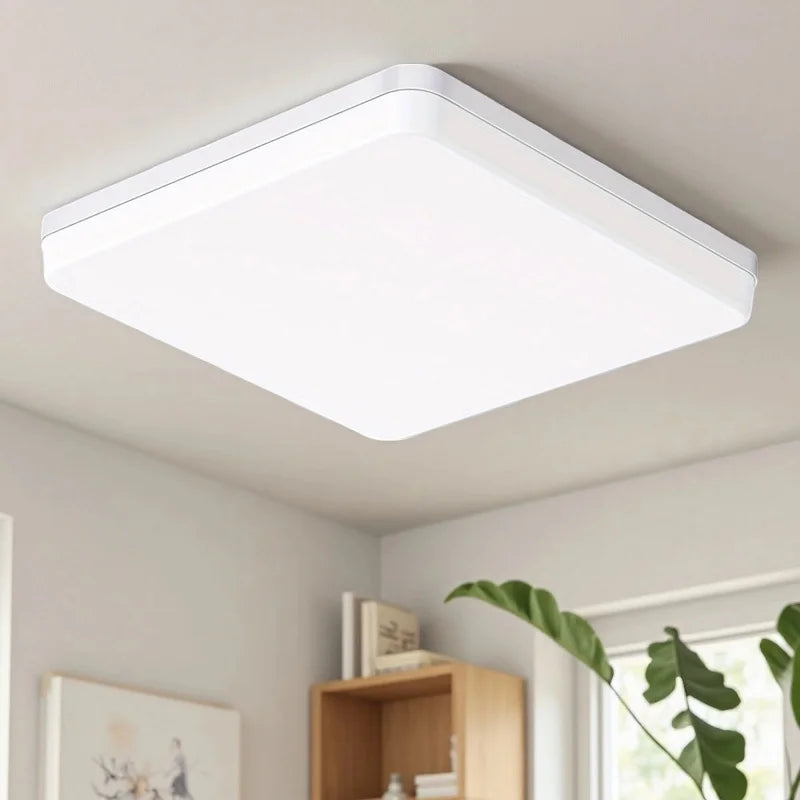 LED Ceiling Lamp 18-48W Flush Mount Fixture 3000K-6000K Daylight Modern Home Lighting for Bedroom  Living Room  Kitchen Hallway