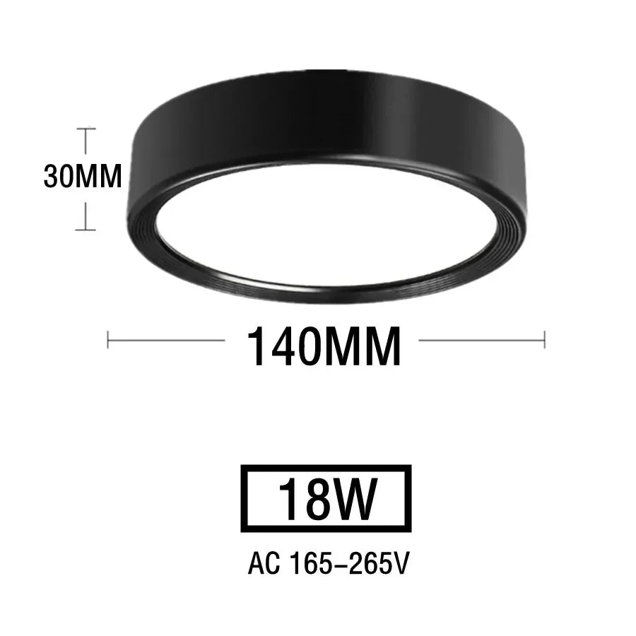 Nordic modern downlight surface mounted LED ceiling light spotlight three light color conversion LED downlight indoor lighting