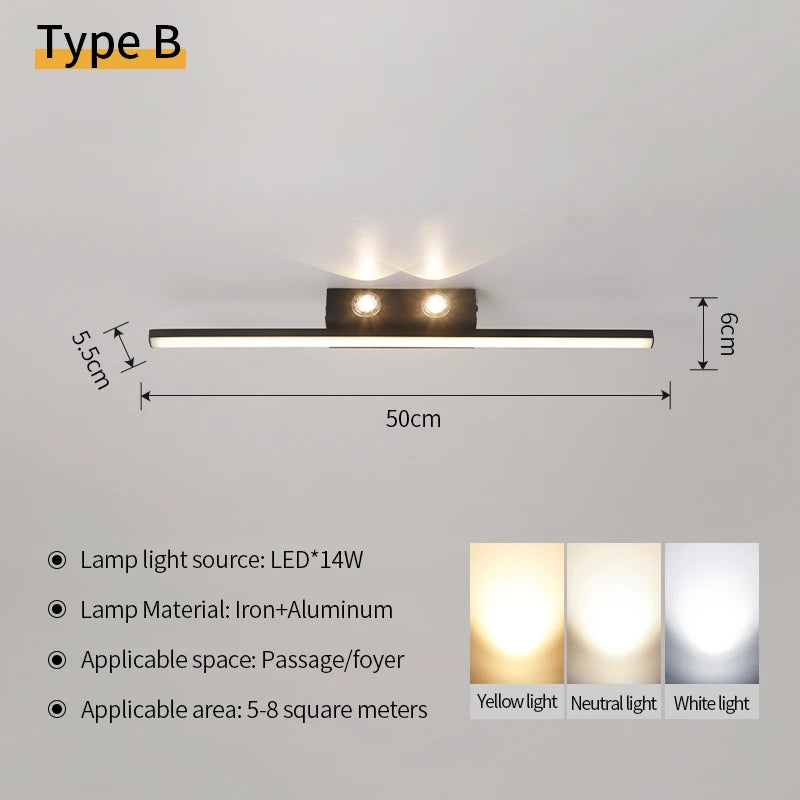 Ceiling Lamp for Living Room Home Decor Lighting Bedroom LED Ceiling Chandelier Light Modern Restaurant 3-color Variable Light