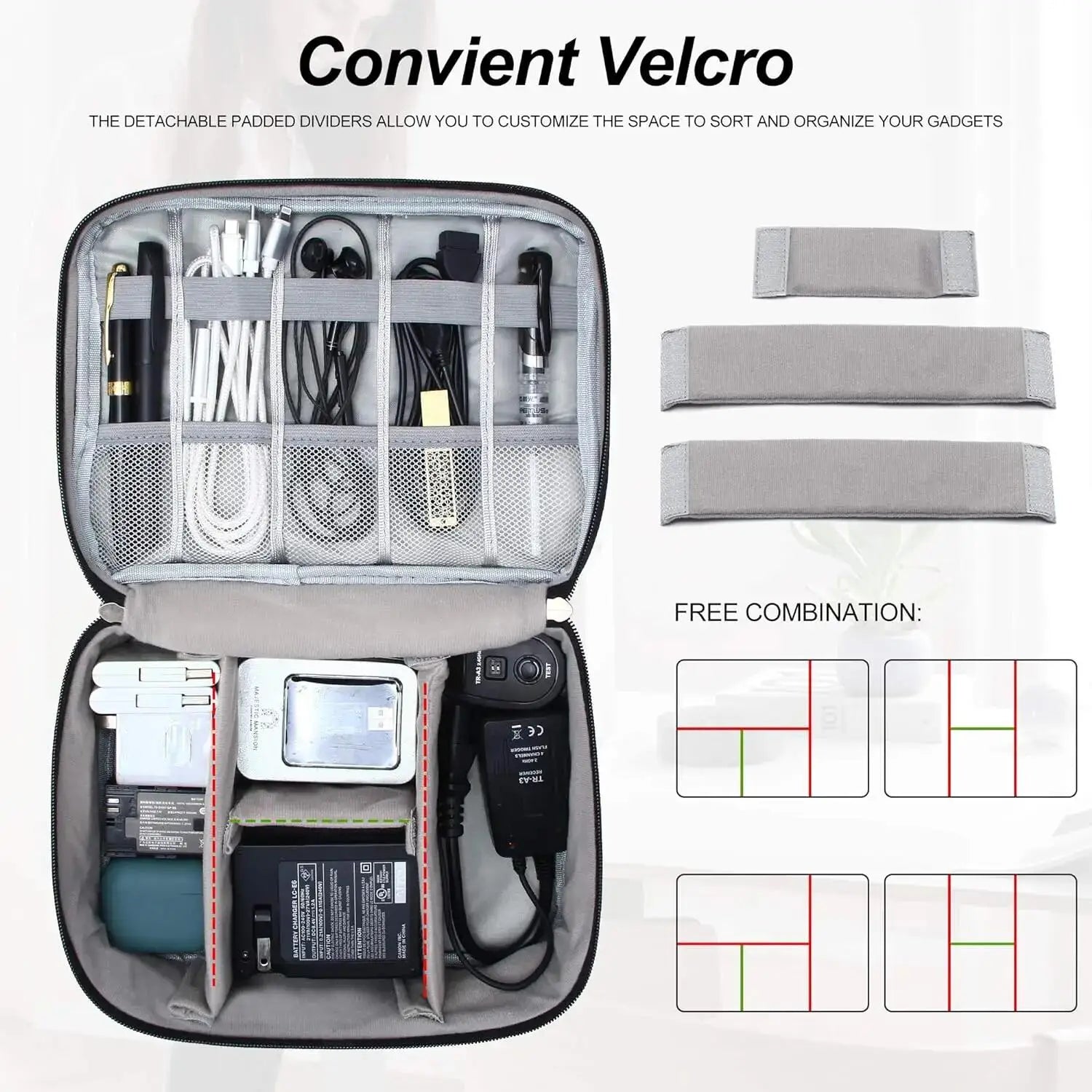 Travel Organizer Bag Cable Storage Pouch Carry Case Portable Waterproof Storage Bag Cable Charger Cord Organizer Bag Accessories
