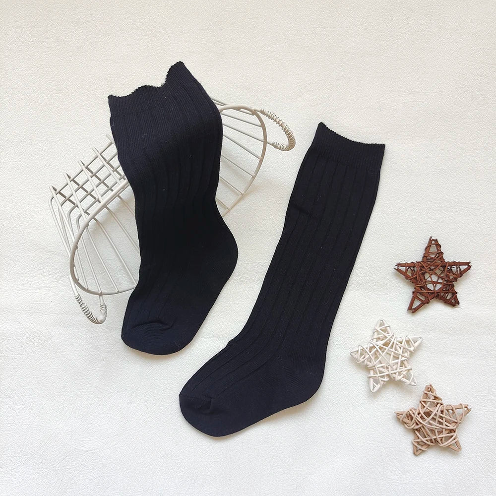 New Baby Stockings Spanish Boys And Girls Cotton Sock Long Soft Striped Children's Knee High Socks Kids School Uniform Socken