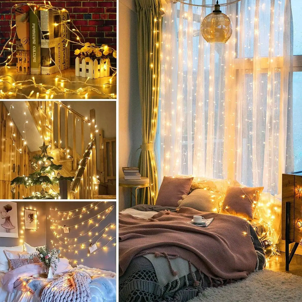 LED Christmas Lights 5/10/20M 220V Waterproof Fairy Lights Outdoor Garden Tree Home Halloween Party Holiday Decoration Lighting