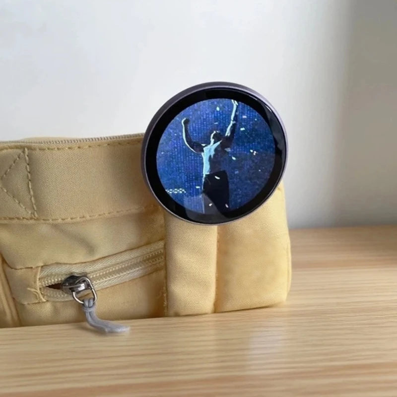 Smart Dynamic E-badge Electronic Badge Can Transfer Photos, GIFs, Animations, and Videos for Otaku Fans Gift