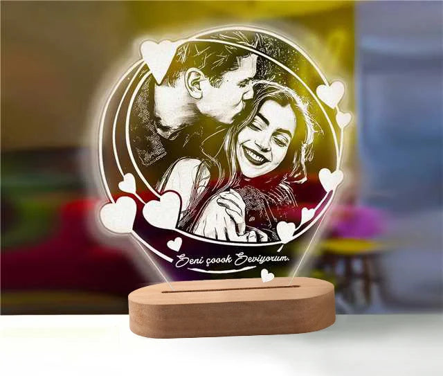 Personalized Photo Gift 3D Lamp Custom Photo Night Light For Wedding Birthday Anniversary Valentines day Personalized Gifts