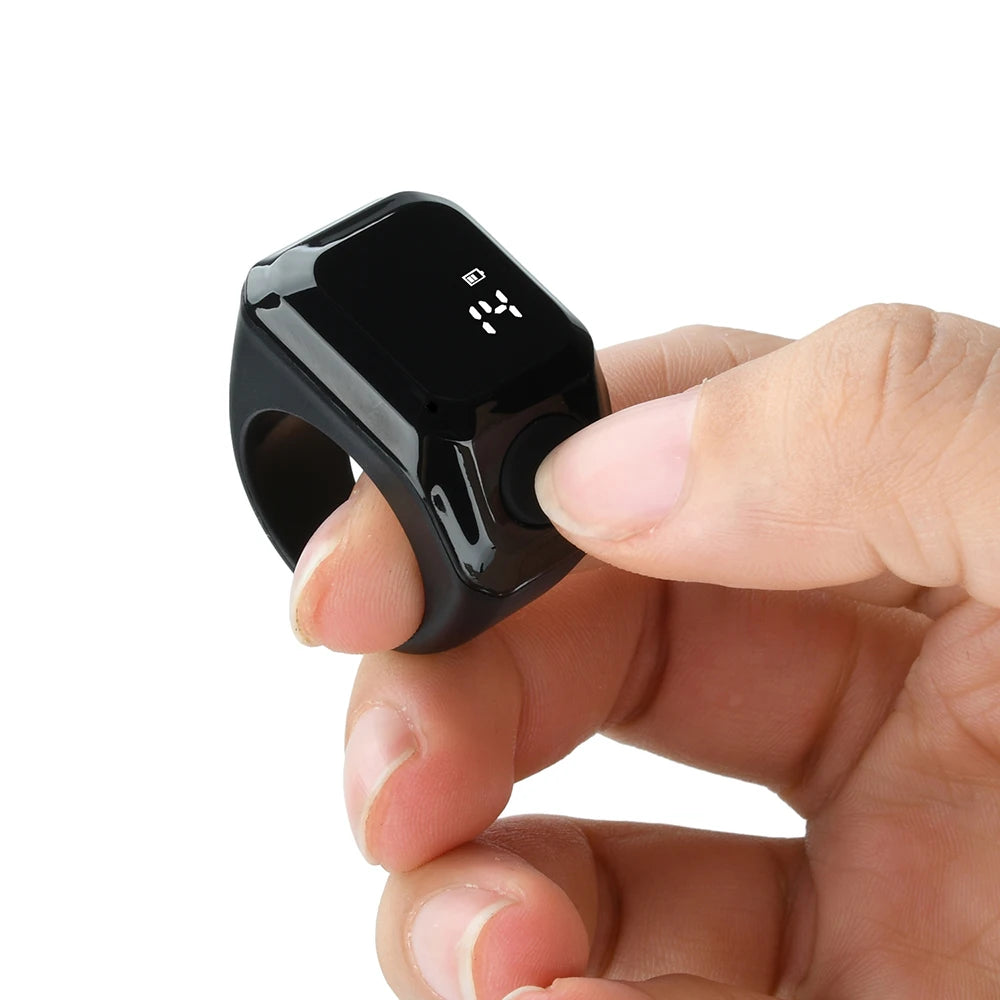 Smart APP Ring Counter Portable Digital Display Counter Bluetooth Counting Ring Time Vibration Reminder Wearable Tally Counters