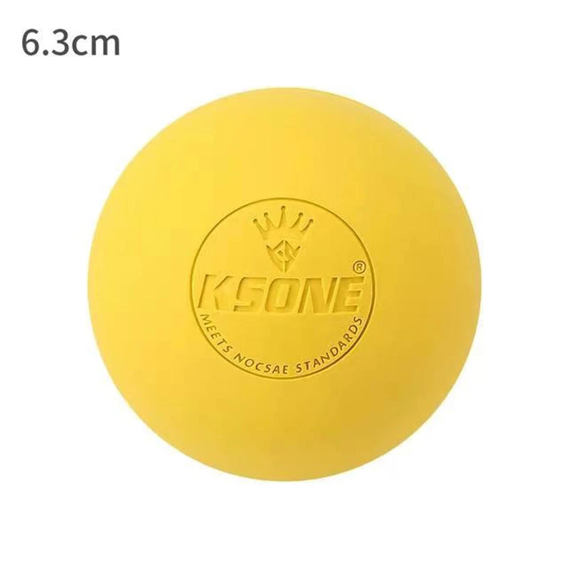 Massage Ball 6.3cm Fascia Ball Lacrosse Ball Yoga Muscle Relaxation Pain Relief Portable Physiotherapy Ball Jaw Exerciser Ball