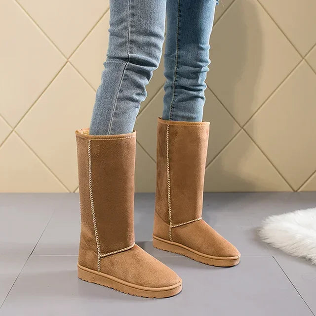 Women Tall Winter Padding Black Boots Fashion Snow Boots Women's High Boot Size 41 Hot Warm Shize 41 Hot Warm Shoes Botas Mujer