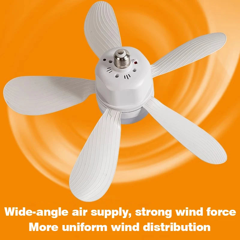 Smart 2-in-1 LED Ceiling Fan with Remote Control Dimming Lighting E27 Silent Fan Bedroom Living Room Kitchen Home Electric Fans