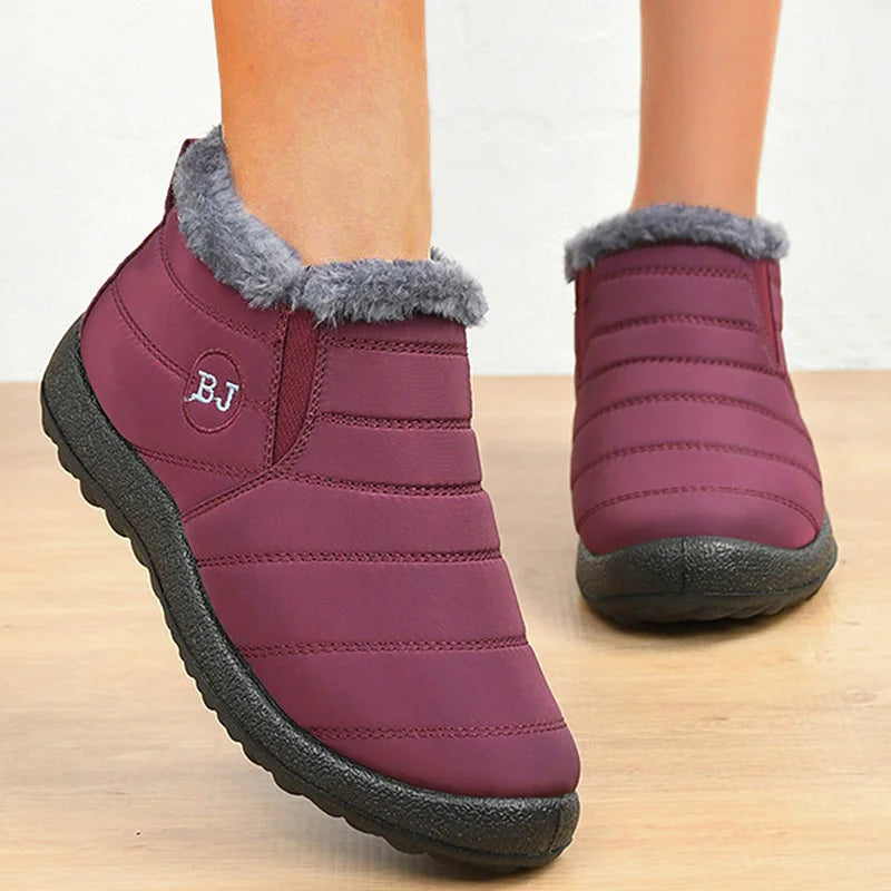 Boots Woman Snow New Ladies Shoes Slip On Woman Shoes Fur Unisex Waterproof Ankle Boots Soft Women's Winter Footwear Botas Mujer