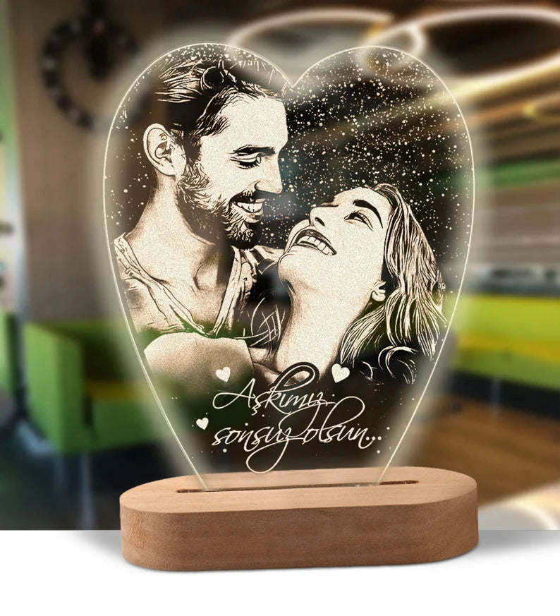 Personalized Photo Gift 3D Lamp Custom Photo Night Light For Wedding Birthday Anniversary Valentines day Personalized Gifts