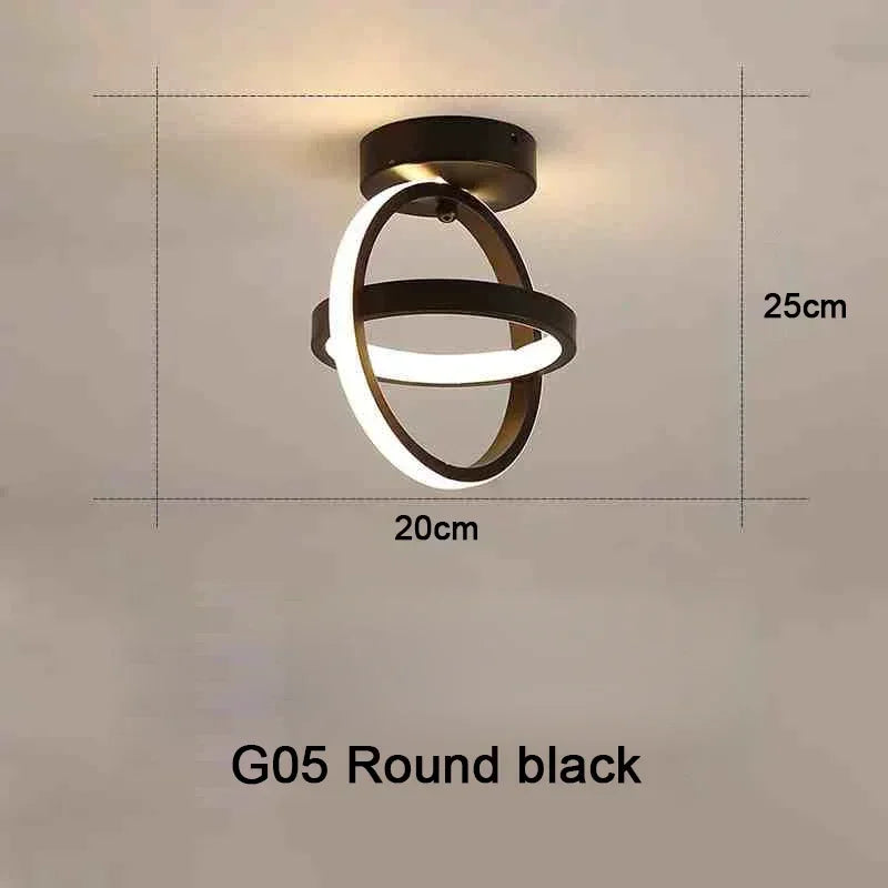 Modern LED Aisle Ceiling Lights Nodic Home Lighting Led Surface Mounted for Bedroom Living Room Corridor Light 3-color lighting