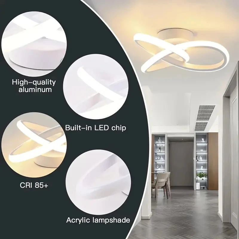 Modern Style LED Ceiling Lamp Geometric Shape Aisle Corridor Light Wall light Kitchen/ Bedroom Lighting 110V White/Warm light