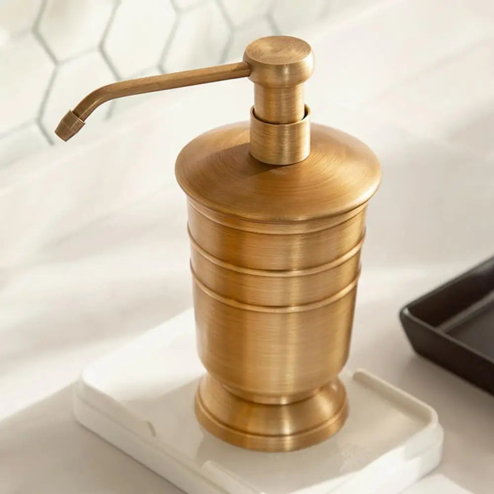 1Pc Copper Mouth Cup Soap Dispenser Dish Toothbrush Holder Home Cleaning Supply