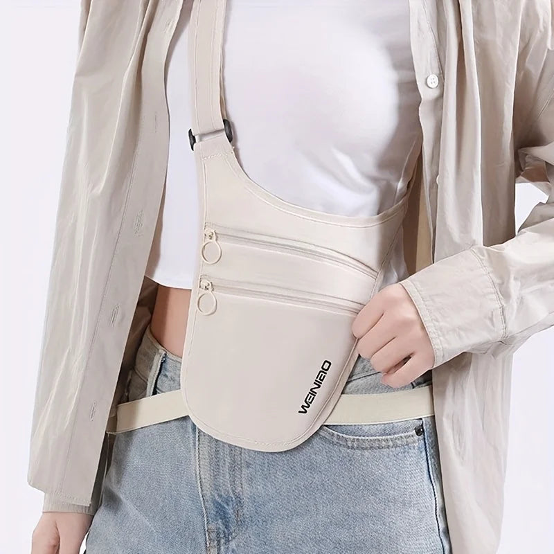 Travel Anti-Theft Waist Bag, Can Store Passport ID Money Credit Card Crossbody Small Bag, Outdoor Sports Running Belt Bag