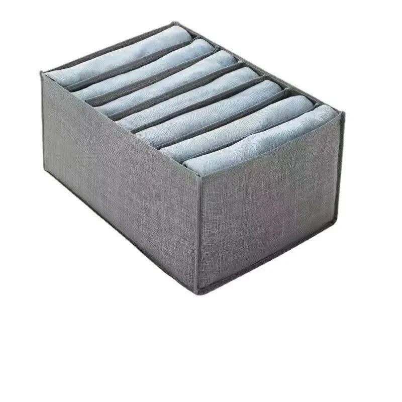 Clothes Organizer Trousers Clothes Jeans Storage Box Wardrobe Clothes Organizer Underwear Bra Socks Artifact Compartment Box