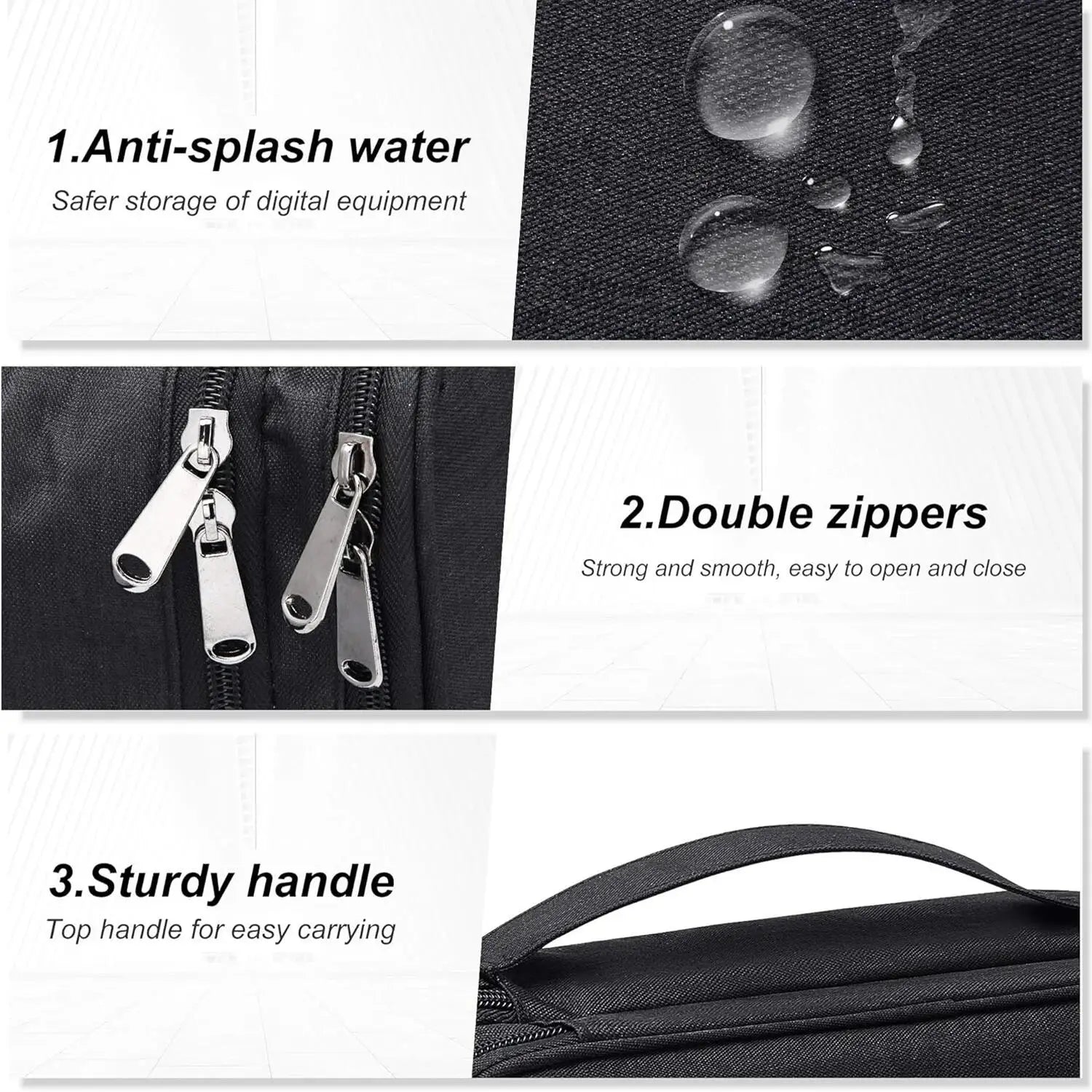 Travel Organizer Bag Cable Storage Pouch Carry Case Portable Waterproof Storage Bag Cable Charger Cord Organizer Bag Accessories