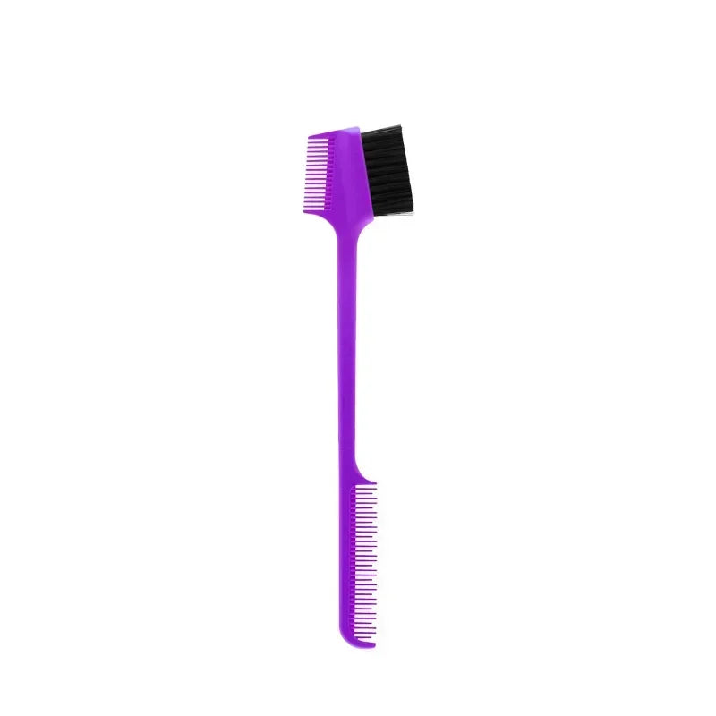 Beauty Edge Brush Comb Vendor Double Sided 3 In 1 Edge Control Brush for Baby Hair Salon Hair Comb Brushes Beauty Tools