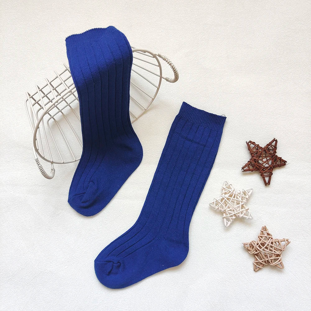 New Baby Stockings Spanish Boys And Girls Cotton Sock Long Soft Striped Children's Knee High Socks Kids School Uniform Socken