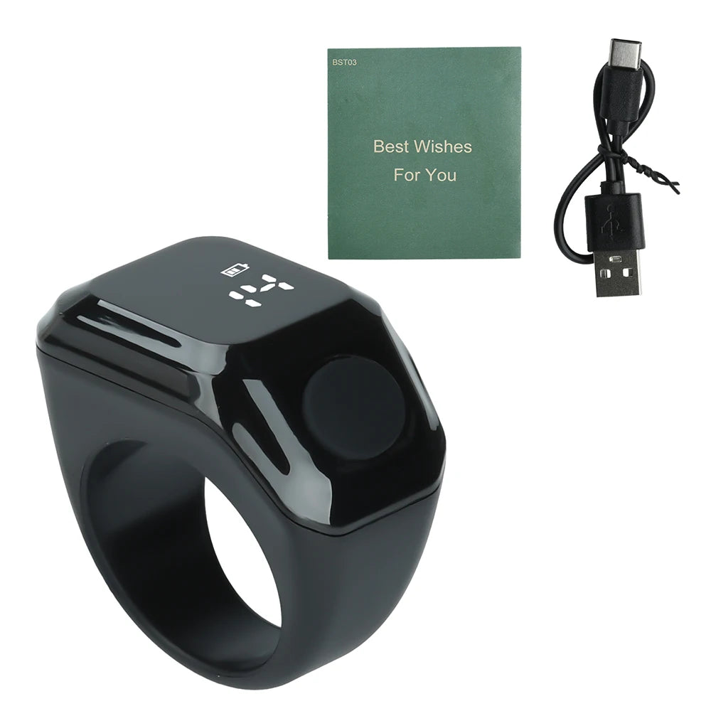 Smart APP Ring Counter Portable Digital Display Counter Bluetooth Counting Ring Time Vibration Reminder Wearable Tally Counters