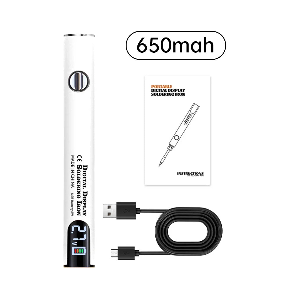 510 Smart Soldering Iron Kit Adjustable Voltage USB Powered Perfect for Electronics Enthusiasts and DIY Tasks