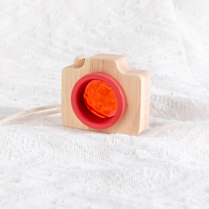 Baby Wood Colorful Camera Kaleidoscope Toys for Children Rainbow Wooden Toys for Children Kids Learning Early Educational Game