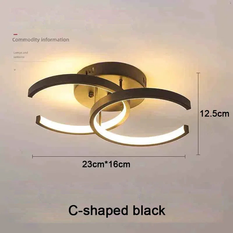 Modern LED Aisle Ceiling Lights Nodic Home Lighting Led Surface Mounted for Bedroom Living Room Corridor Light 3-color lighting