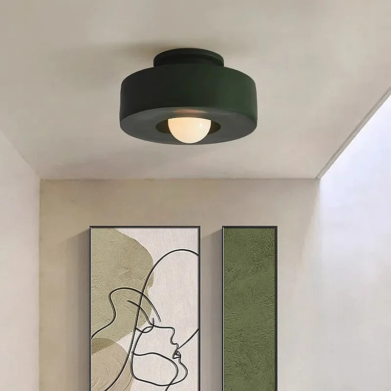 Original Personality Coloured Ceiling Lighting Corridor Hallway Macaron Minimalist Small Light Indoor Decorations Home Ceiling