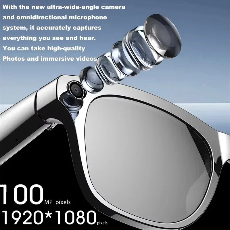 8K HD AI Smart Glasses 800w Pixel Multifunctional Camera Bluetooth Call Voice Assistant Music Player Smart Translation ﻿2026 New