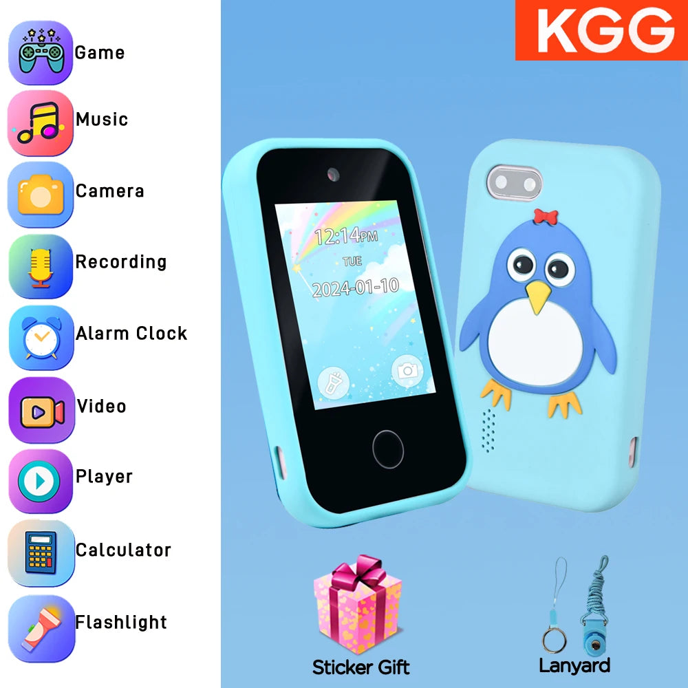 Kids Smart Phone Toy TouchScreen Unicorn Baby Mobile MP3 Music Player Digital Camera Educational Toys Girls Boys Birthday Gifts