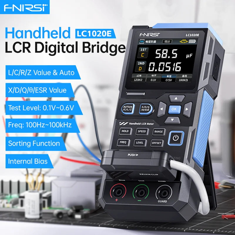 FNIRSI LC1020E Precision Smart Analyzer Tool, Supports Auto Measurement and Sorting of Electronic Components
