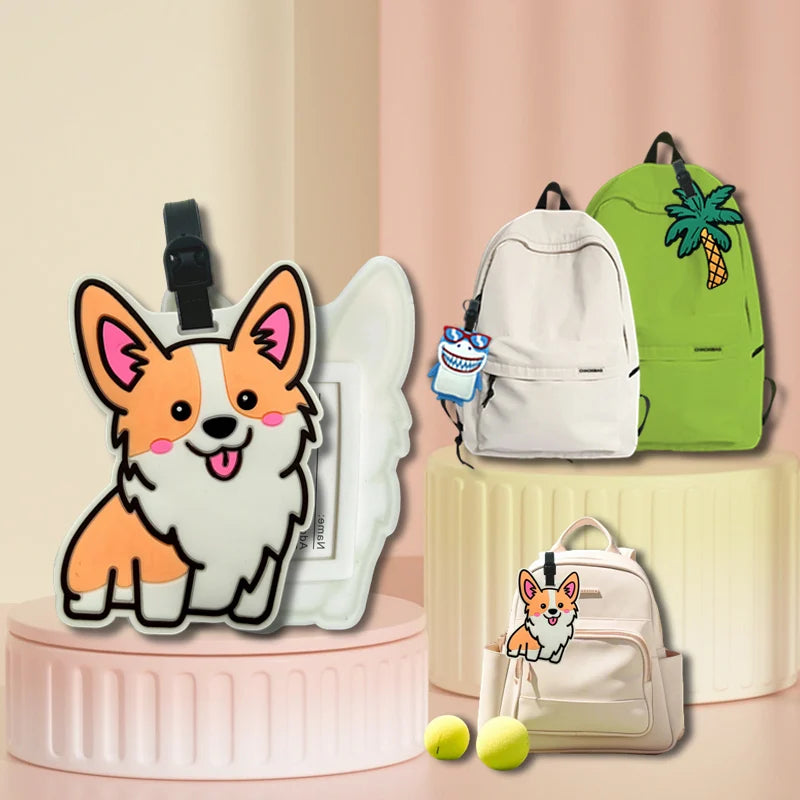 Fashion travel accessories, cute animals, luggage tags, silicone luggage bags, ID add ons, luggage racks, boarding passes, porta